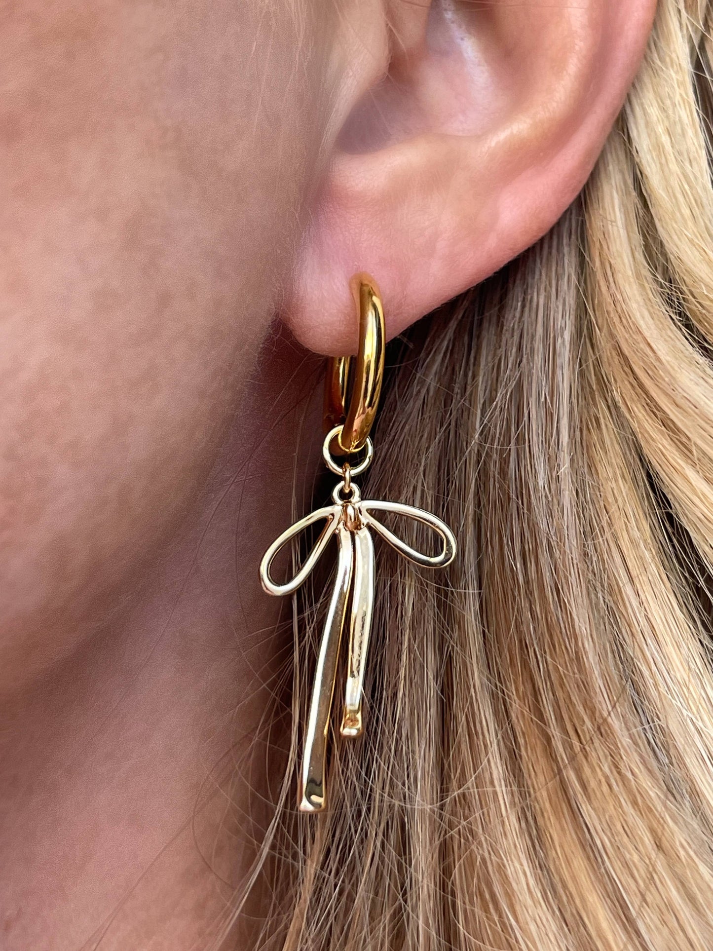 Prim and Proper Bow Gold Filled Earrings
