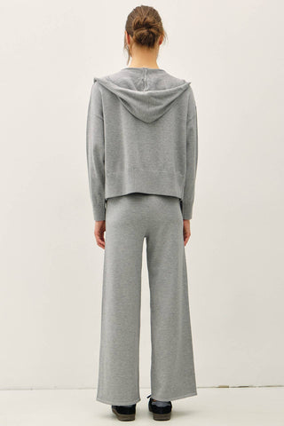Mercer Ribbed Knit Hoodie Jacket