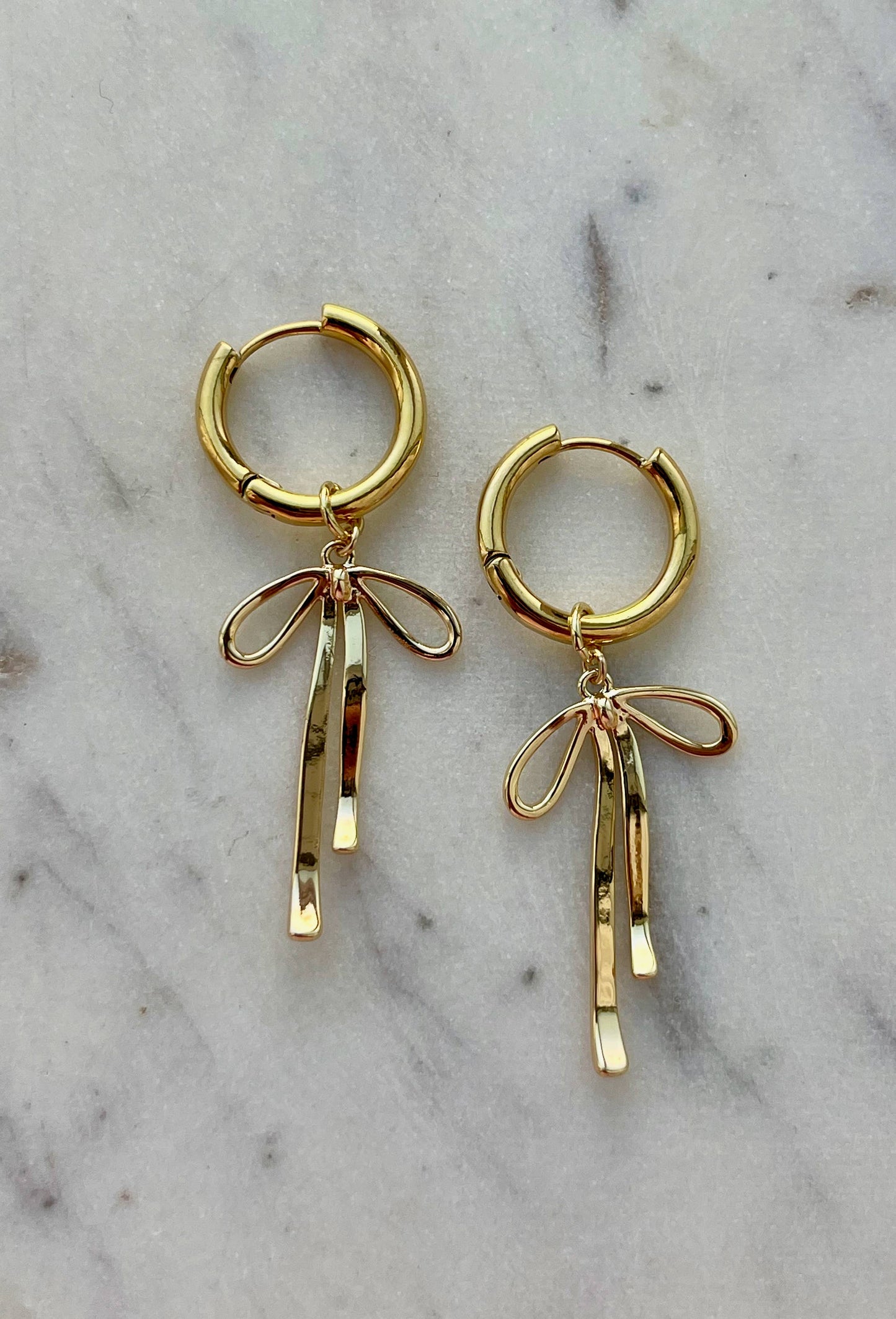 Prim and Proper Bow Gold Filled Earrings