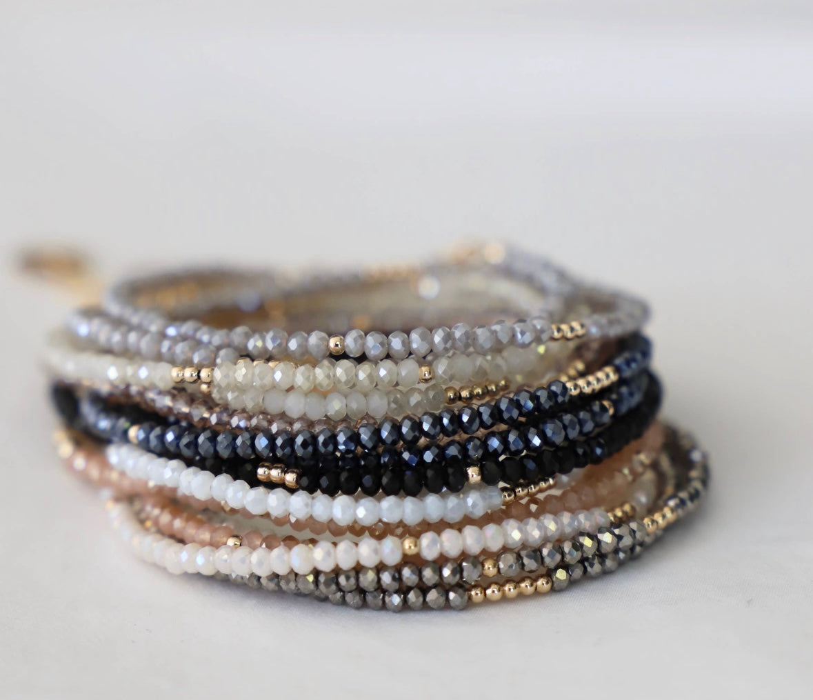 Simply Irresistible Double Wrap Crystal Bracelet/Choker Necklace